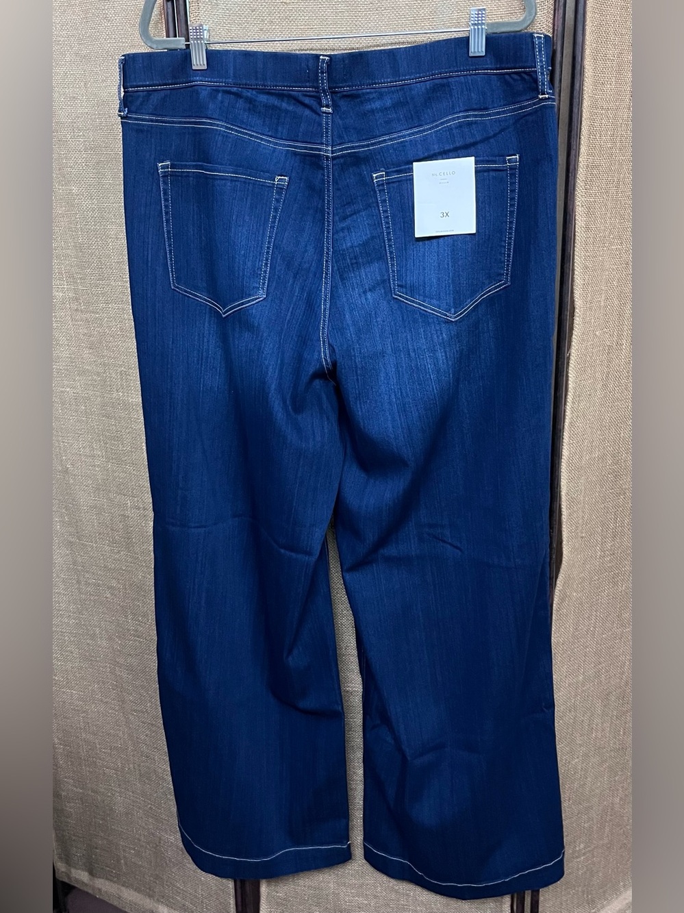 Ms. Cello High-Rise Wide Leg Pull On Jeans Curvy Plus - Picture 4 of 6